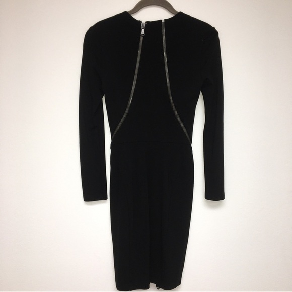 Haute Hippie Long Sleeve Grey Dress With Zipper details size xs - Picture 4 of 4